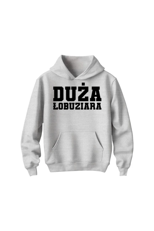 Bluza dziecięca z kapturem Duża Łobuziara - szara