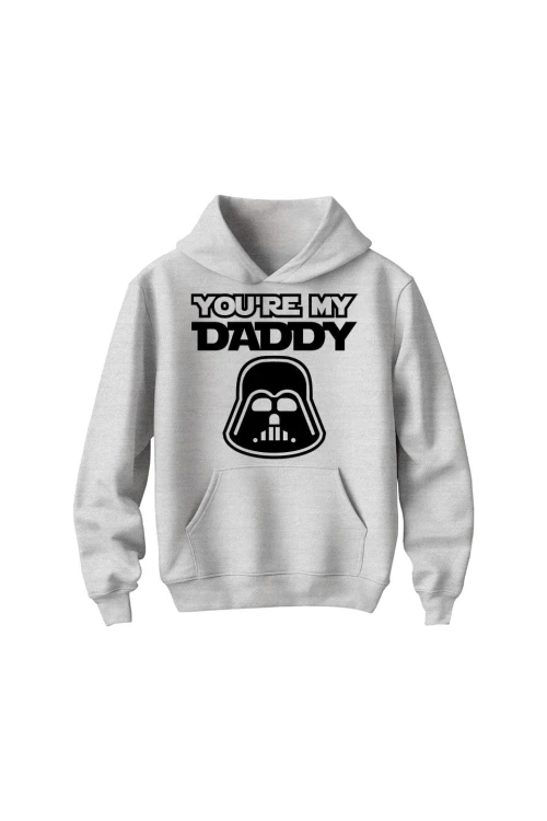 Bluza dziecięca z kapturem You're my daddy - szara