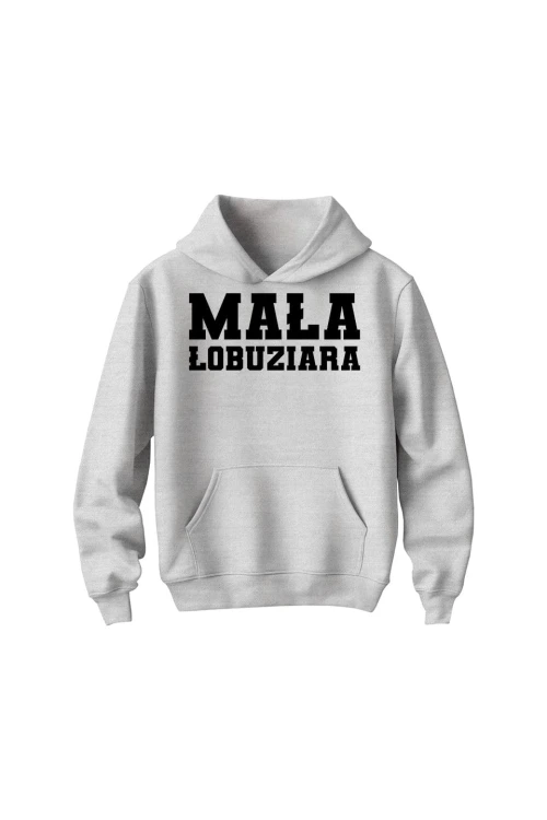 Bluza dziecięca z kapturem Mała łobuziara - szara
