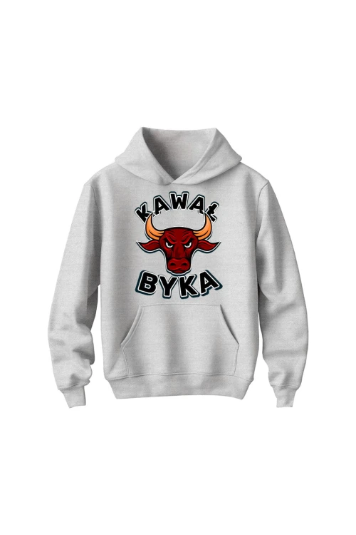Bluza dziecięca z kapturem Kawał byka - szara