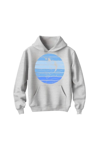 Bluza dziecięca z kapturem  z Rybą