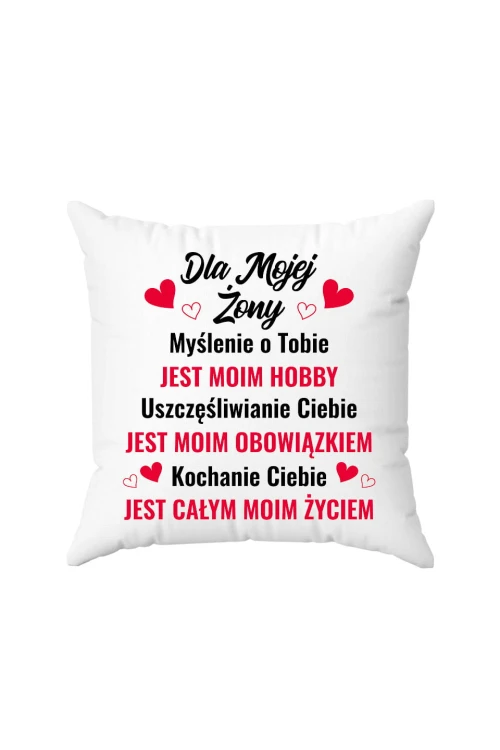 Poduszka Dla Mojej Żony myślenie o Tobie jest moim hobby