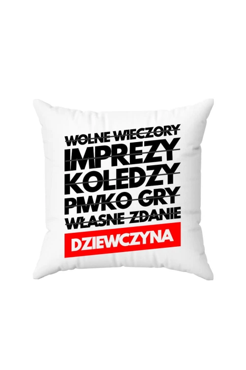 Poduszka Wolne wieczory imprezy koledzy piwko gry własne zdanie