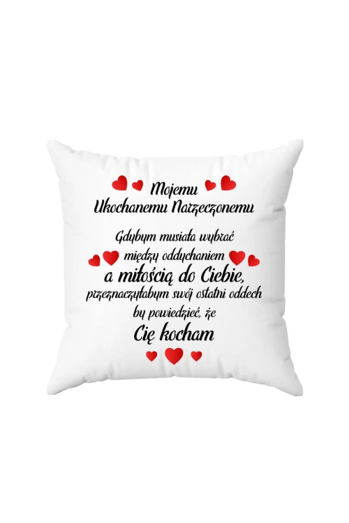 Poduszka Mojemu Ukochanemu Narzeczonemu