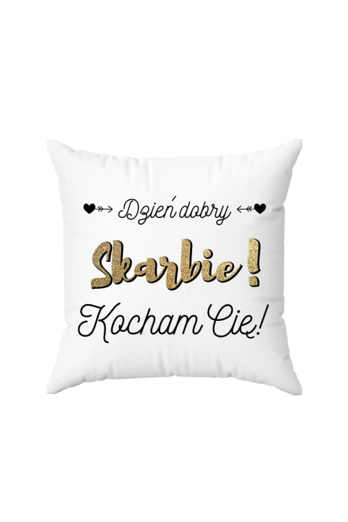 Poduszka Dzień dobry skarbie kocham cię