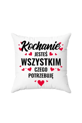 Poduszka Kochanie jesteś wszystkim czego potrzebuję