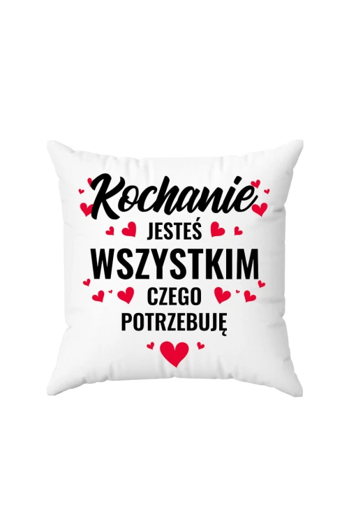 Poduszka Kochanie jesteś wszystkim czego potrzebuję