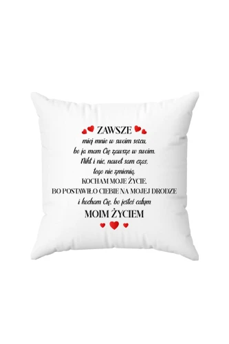 Poduszka Zawsze miej mnie w swoim sercu