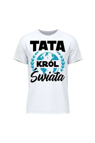 Koszulka męska Tata król świata