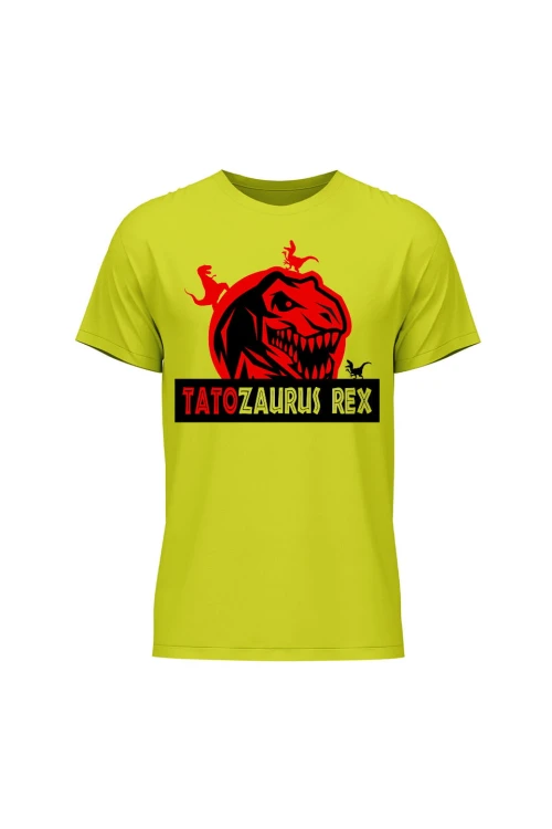 Koszulka męska Tatozaurus Rex - limonka