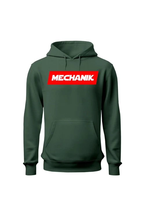 Bluza z kapturem MECHANIK - zielona