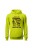 Bluza męska z kapturem Jestem tatą strażakiem - limonka