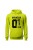Bluza męska z kapturem Strażak 01 - limonka