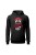 Bluza męska z kapturem Urodzony by jeździć motocyklem - czarna