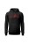Bluza męska z kapturem Motocross heartbeat - czarna