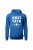 Bluza męska z kapturem Koci tata - niebieska