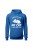 Bluza męska z kapturem Sorry I'm late my cat was sitting on me - niebieska
