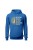 Bluza męska z kapturem What you think you create - niebieska