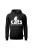 Bluza męska z kapturem Cats because people sck - czarna