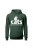 Bluza męska z kapturem Cats because people sck - zielona