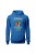 Bluza męska z kapturem Inni potrzebują psychoterapii mi wystarczy ogród - niebieska