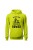 Bluza męska z kapturem Nie mam czasu muszę iść na rower Downhill - limonka