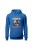 Bluza męska z kapturem Życie jest lepsze na rowerze Downhill - niebieska