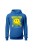 Bluza męska z kapturem Smiling - niebieska