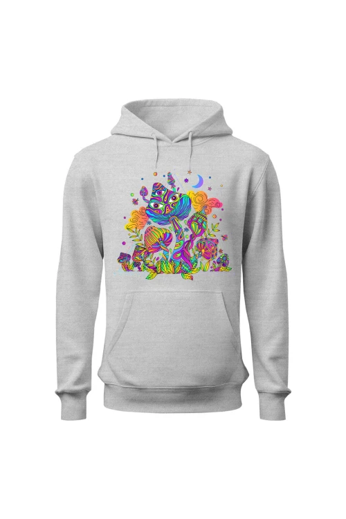 Bluza męska z kapturem Magiczna podróż - szara