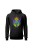 Bluza męska z kapturem Hippies Alien - czarna