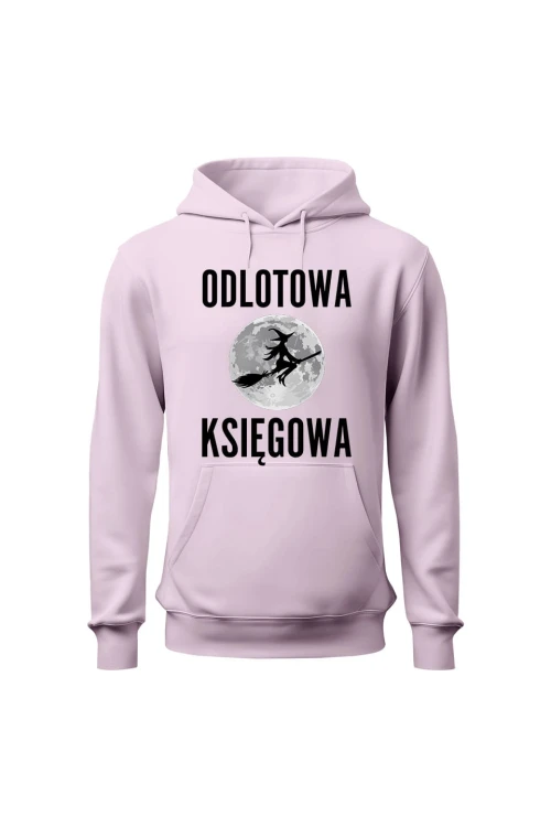 Bluza damska z kapturem Odlotowa księgowa - różowa