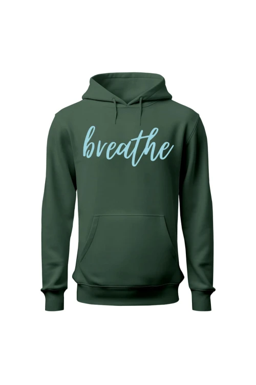 Bluza damska z kapturem Breathe - zielona
