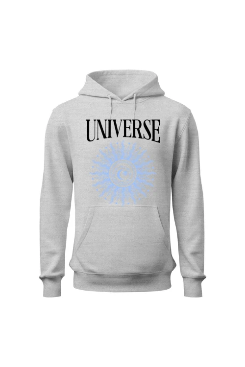 Bluza damska z kapturem Universe - szara
