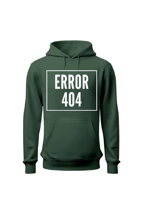 Bluza damska z kapturem 404 error - zielona