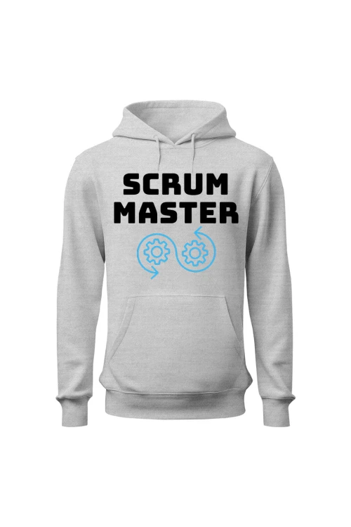 Bluza damska z kapturem Scrum master - szara