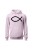 Bluza damska z kapturem Symbol Ryby chrześcijański - różowa