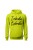 Bluza męska z kapturem Inhale Exhale - limonka