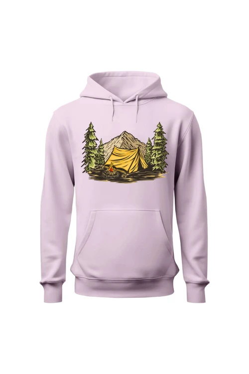Bluza damska z kapturem Into the wild - różowa