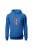 Bluza damska z  kapturem Wilk - niebieska