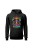 Bluza damska z  kapturem Psychedelic Mushroom - czarna