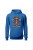 Bluza damska z  kapturem Psychedelic Mushroom - niebieska