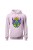 Bluza damska z  kapturem Hippies Alien - różowa