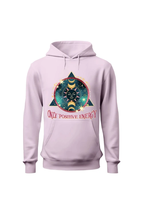 Bluza damska z  kapturem Stay Wild Moon Child - różowa