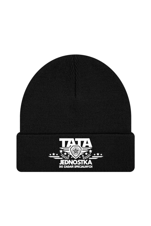 Czapka zimowa Tata jednostka do zadań specjalnych - czarna