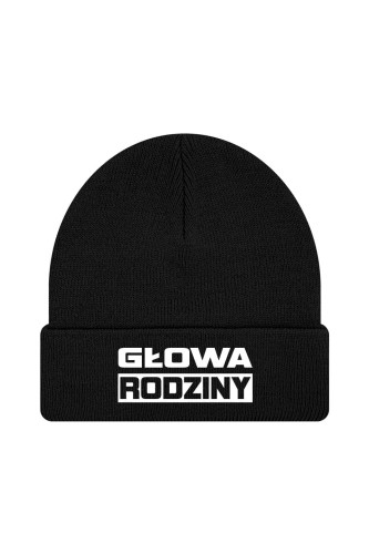 Czapka zimowa Głowa Rodziny - czarna