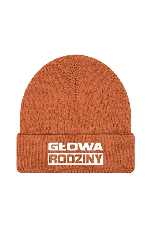 Czapka zimowa Głowa Rodziny - pomarańczowa