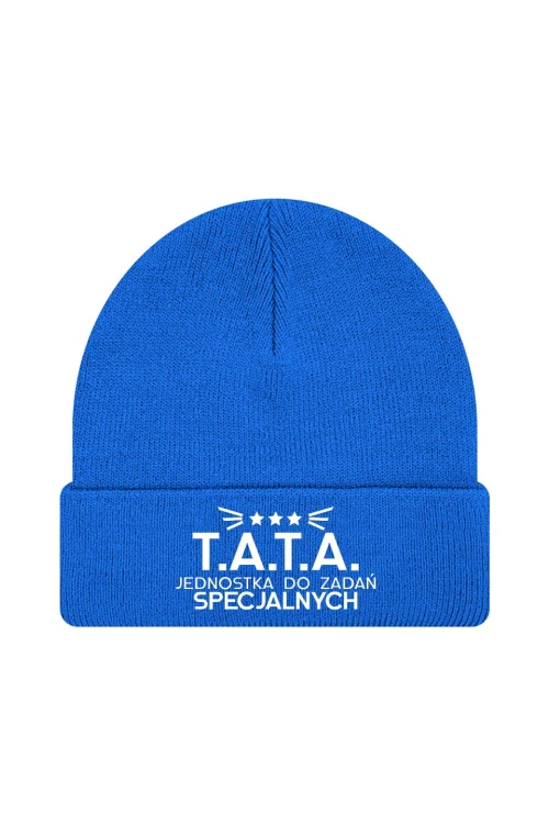 Czapka zimowa T.A.T.A Jednostka do zadań specjalnych - niebieska