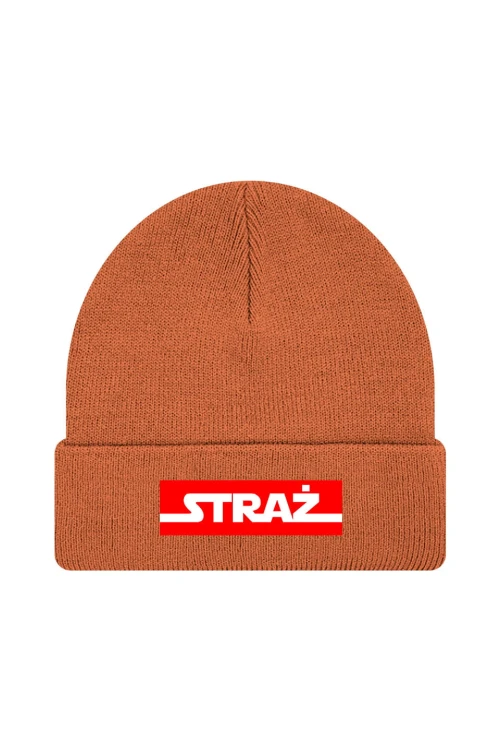 Czapka zimowa STRAŻ - pomarańczowa