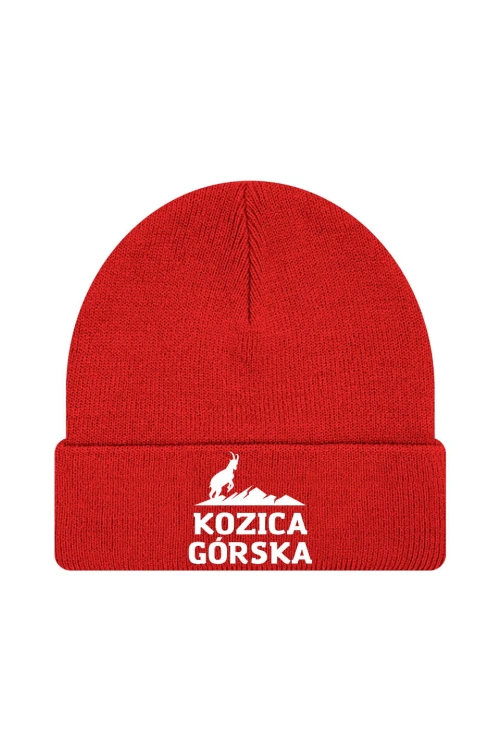 Czapka zimowa Kozica górska - czerwona