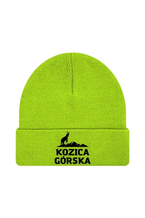Czapka zimowa Kozica górska - limonka